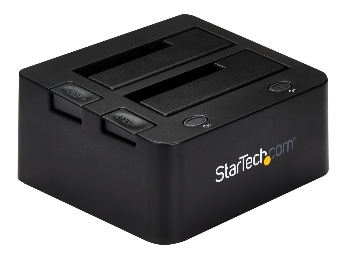 Startech Dual-Bay USB 3.0 to SATA and IDE Hard Drive Docking Station, USB Hard Drive Dock, External 2.53.5 SATA III and IDE (40 pin) SSDHDD Docking Station, Hot-Swap Hard Drive Bays - Top-Loading - storage controller - ATA / SATA 6Gb/s - USB 3.0
